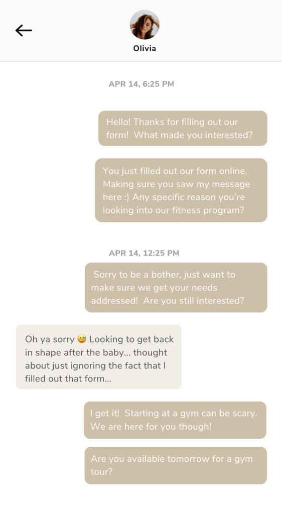 ai followup sample